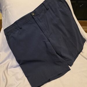 Weatherproof Vintage Men's Dark Blue Flat Front Shorts